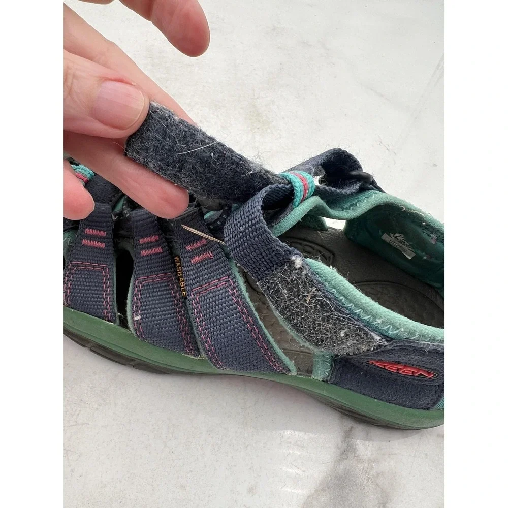 KEEN Newport H2 Sandals Youth 4 Navy Blue Green Pink Hiking Water Washable
